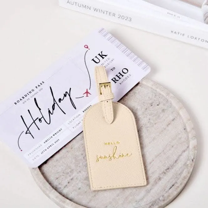 Eggshell Luggage Tag KLB3020