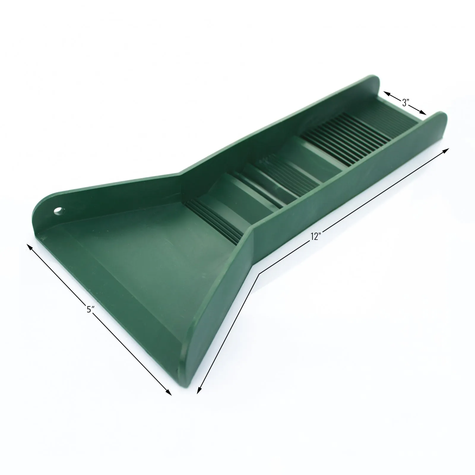 Mini Portable 3 Riffle Rubber Sluice Box Gold Prospecting Equipment, 12 Inch
