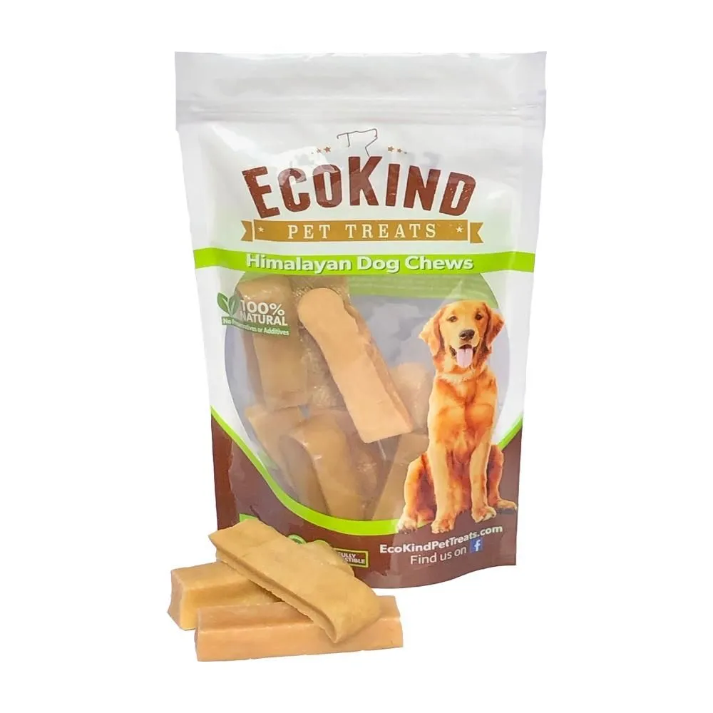 Premium Himalayan Yak Milk Dog Chews for Small Dogs - Handmade Himalayan Dog Chew Treats for All Breeds - 100% Natural Long Lasting Yak Stick Chews for Puppies