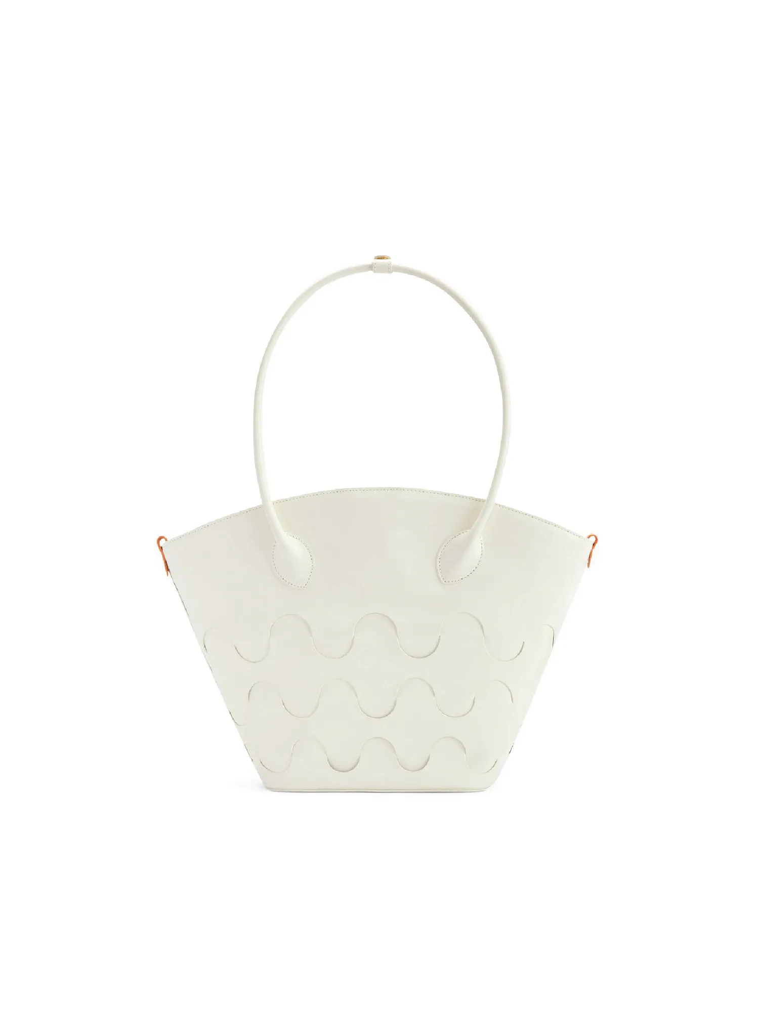 Quilted Impressions Wavy Tote Bag - White (Large)