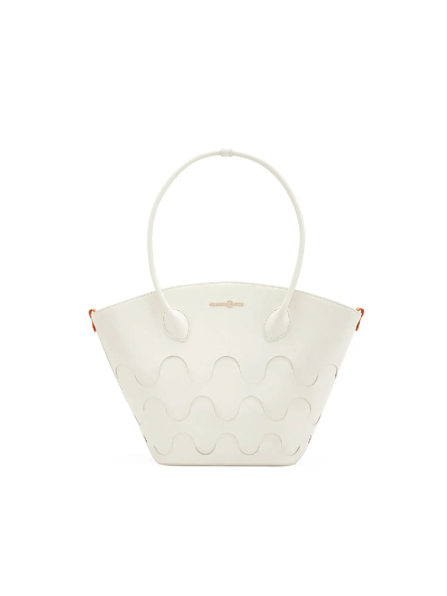 Quilted Impressions Wavy Tote Bag - White (Large)