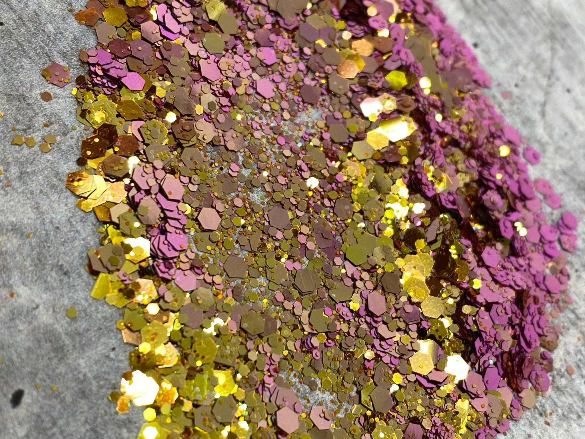 Rose/Gold Color Shift Chameleon Premium Glitter, Multi-Purpose Glitter for Crafts & Beauty, Nails, Resin, Phone Case, DIY, Slime,Tumblers